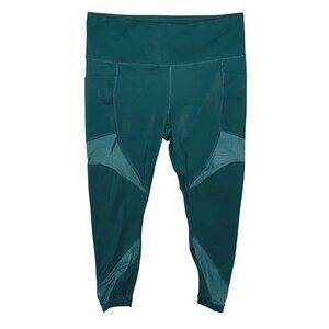 Members Mark Compression Ankle Leggings Sz XL Womens Teal